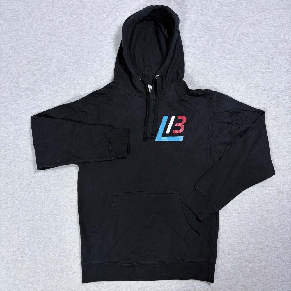 Independent Trading Company LB3 Logo Black Pullover Hoodie Size Small